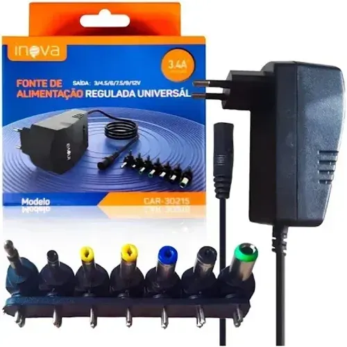 Fonte de alimentação universal 3 a 12v inova