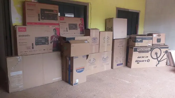 Vendas de caixas de papelão embalamento