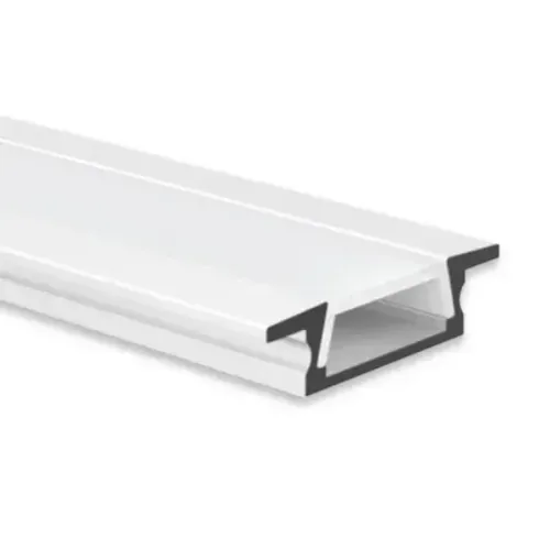 Perfil De Led 2m Embutir Branco (Honestidade e Qualidade JK Eletrônicos).