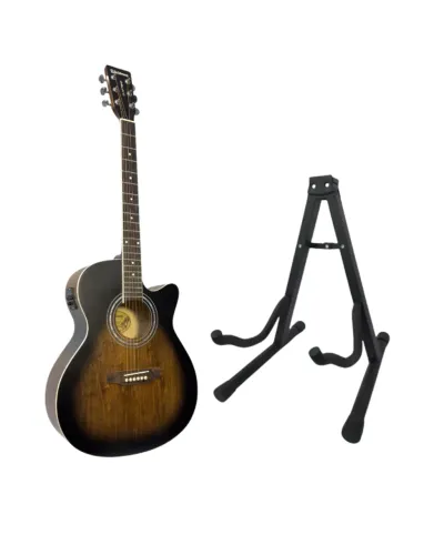 KIT-Suporte De Chão P/ Instrumentos Musicais Dobrável  Forte sg05 + VIOLAO ELETRO-ACUSTICO