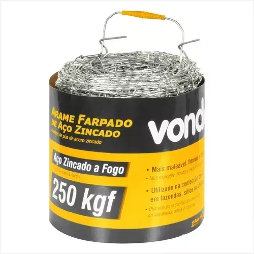 Arame Farpado 500 Metros 250KFG - Vonder