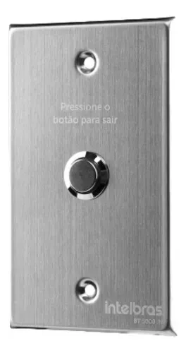 BOTÃO ACIONADOR BT5000 INOX  INTELBRAS NOVO LACRADO FRETE GRÁTIS PARA MACEIÓ