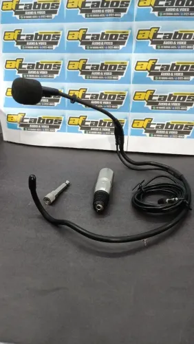 Microfone labial  Profissional acompanha adaptador XLR macho / P2 fêmea 