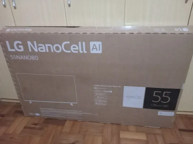 Caixa vazia para transportar Tvs de 55 pol