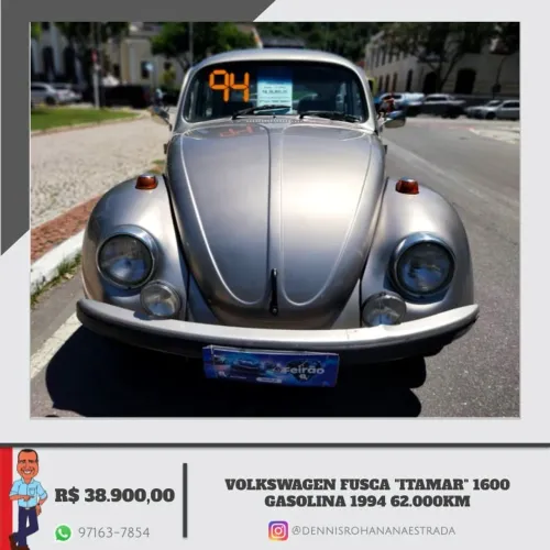 Volkswagen Fusca "Itamar" 1600 Só 62.000km - Cartão de Crédito em até 21x