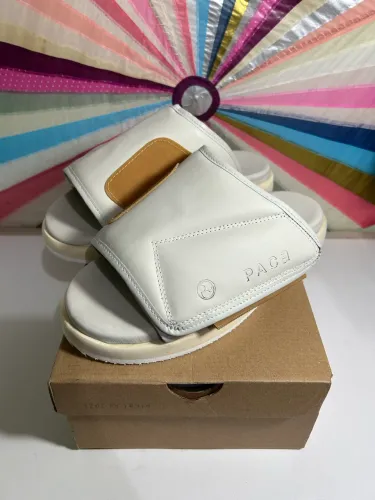 Slide Pace Nip Rubber Padded Branco 