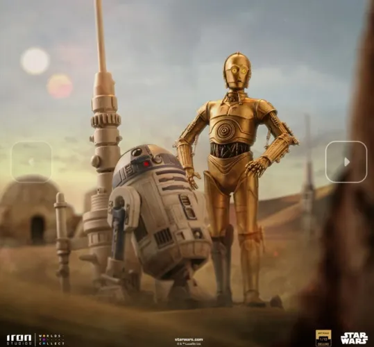 C-3PO and R2-D2 Deluxe Iron Studios Star Wars