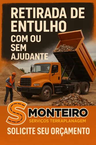 Retirada de entulho com ou sem ajudante