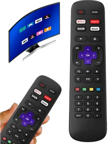CONTROLE REMOTO PARA TV ROKU AOC GRATÍS 2 PILHAS