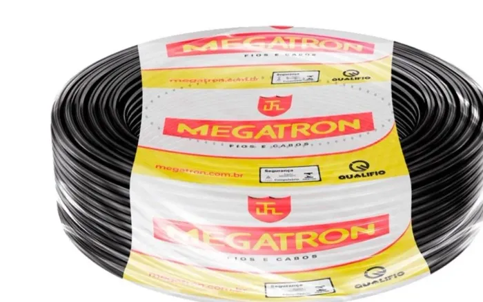 Rolo de fio 6mm preto megatron