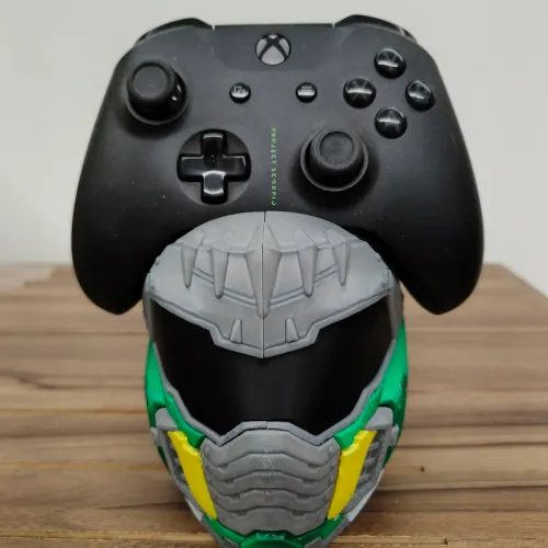 Suporte para controle na temática de Doom Dark Ages (PS4, PS5, Xbox)