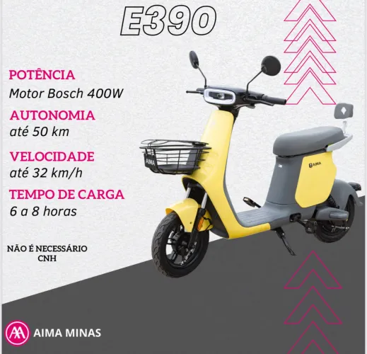 Moto elétrica Aima pela metade do preço 