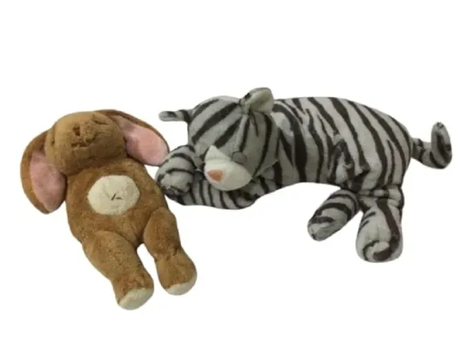 Pelúcias Kit 2 Unidades Gatinho E Coelhinho Importados