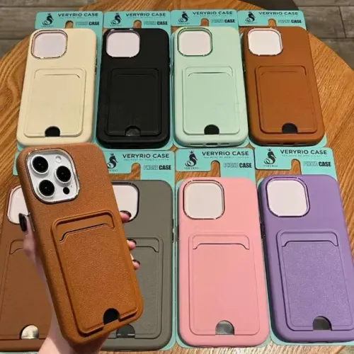 Capinha de Celular com Suporte para Cartão Marca Veryrio Case