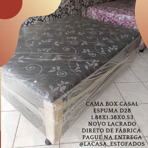 Cama Box Casal Espuma D28 - Direto da Fábrica