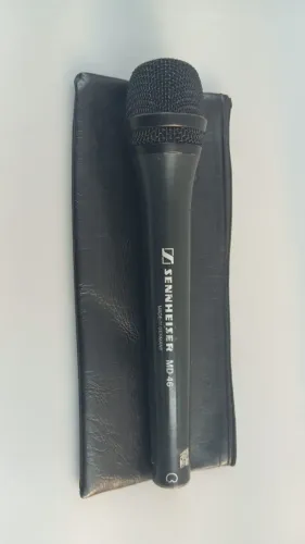 Microfone sennheiser md46 semi novo -perfeito estado