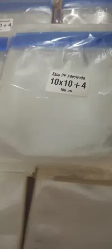 Saco Adesivado Transparente 10