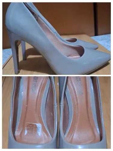 Scarpin Bege Elegante - Salto Fino