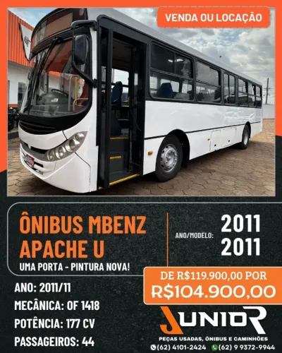 Ônibus Mercedes Benz Induscar Apache U 2011/11