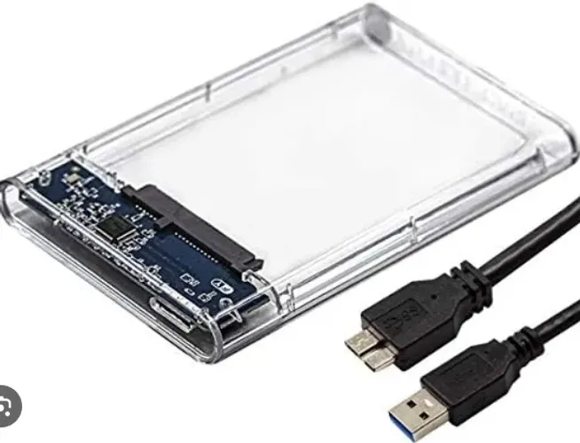 Case Gaveta Sata 2.5 Hd Externa Usb 3.0 Transparente