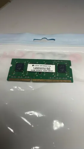 Memória RAM de Notebook 2GB - DDR3 Marca: LOGIN INFORMÁTICA Velocidade: 1333MHz