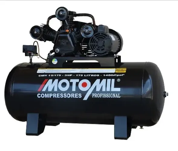 Compressor de Ar 15 Pés 3HP 175L 110/220V MOTOMIL-CMW15/175