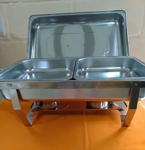 Rechaud inox 2 cubas