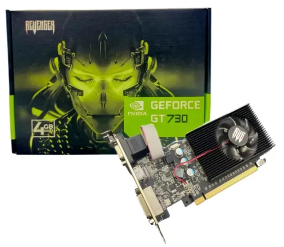 Placa De Vídeo Geforce GT730 Nvidia 4GB DDR3 128 Bits
