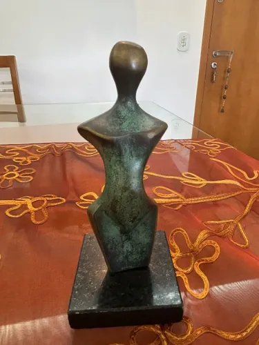 Estatueta - Silhueta Humana - Bronze