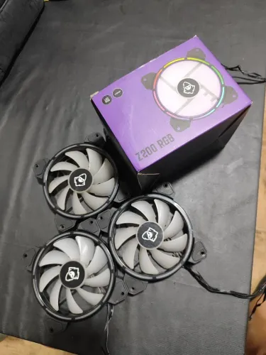 Ventoinhas Mancer Z200 RGB para PC caso entregue devolvo a grana, estão funcionando ok