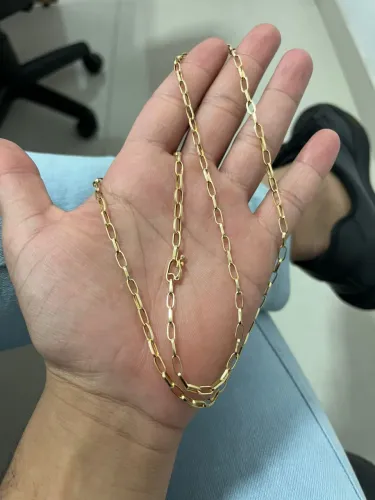 Corrente Tijolinho de Ouro 18(750) Nova 4.76 gramas 