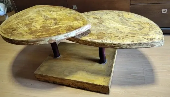 Mesa de centro em madeira rústica