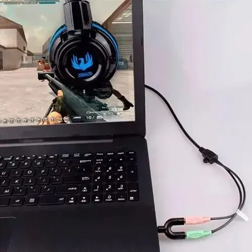 Adaptador Y P3 Pra Fone e Microfone