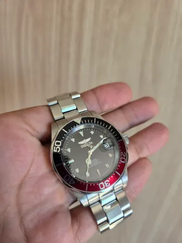 Relógio Automático Invicta Pro Diver 9043 Coke - 40mm NH35 - Preto e Vermelho