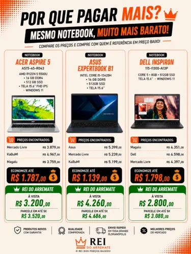 Notebook Samsung e Positivo Novos | A partir de R$ 1.220