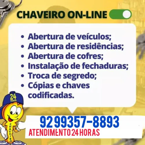 Chaveiro 24 Horas Profissional / Chaveiro 24 Horas a Domicílio