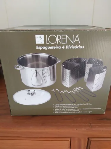 Espagueteira inox nova