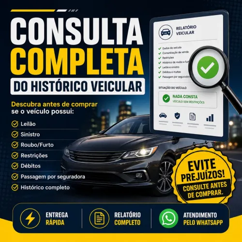 Consulta Completa Histórico Veicular | Evite Prejuízos!