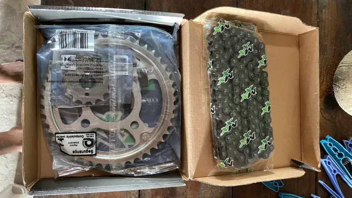 Kit Relação Transmissão Titan Fan Start 160 Completo - Novo