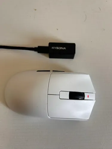 Mouse Gamer Kysona Jupiter Pro Branco - Wireless + Bluetooth