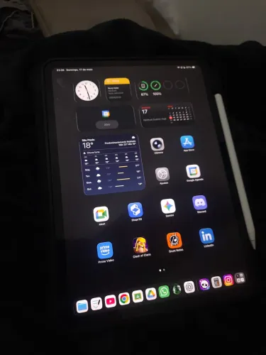 iPad Pro M4 256GB + Apple Pencil Pro (GARANTIA até JULHO 2026)
