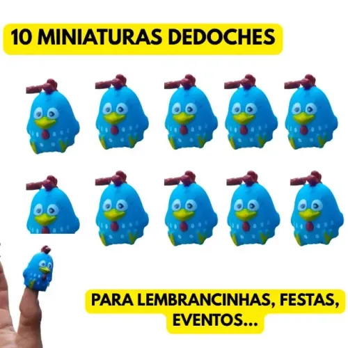 10 Miniauturas Dedoches Galinha Pintadinha