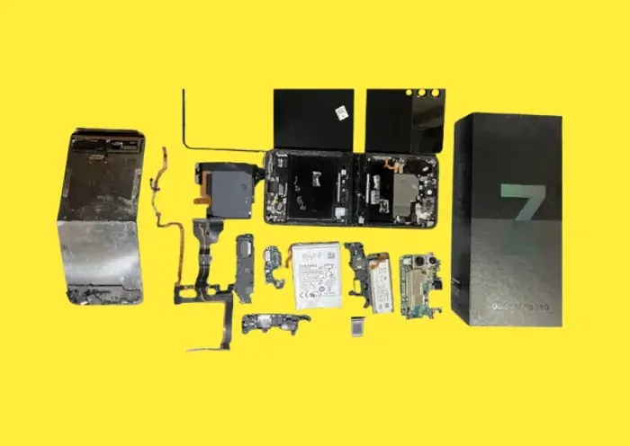 Samsung Galaxy Z Flip 3 5G retirada de peças.