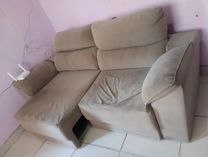 Sofá retrátil reclinável