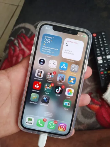 IPHONE 12 128GB COM NOTA FISCAL ACEITO TROCA OU VENDA