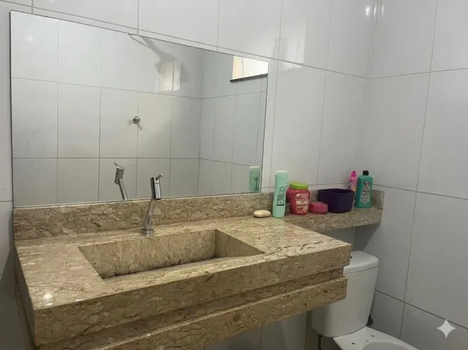 Pia com bancada esculpida mármore travertino 