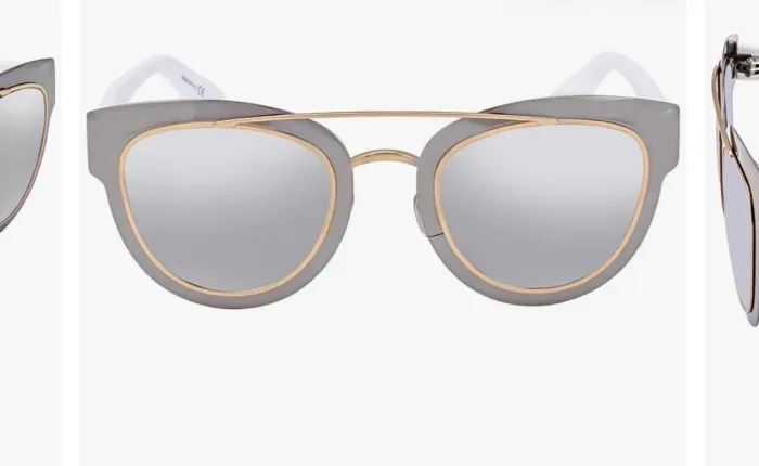 Óculos Dior Gradient Mirrored Chromic LMJ96 . Armação bicolor , lentes espelhadas .