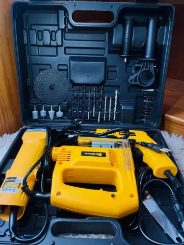 KIT 3 EM 1 FURADEIRA, ESMERILHADEIRA E SERRA TICO-TICO