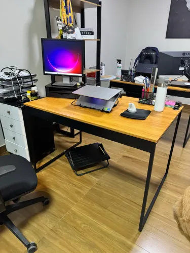 Mesa de jantar 4 lugares industrial / mesa de escritório industrial