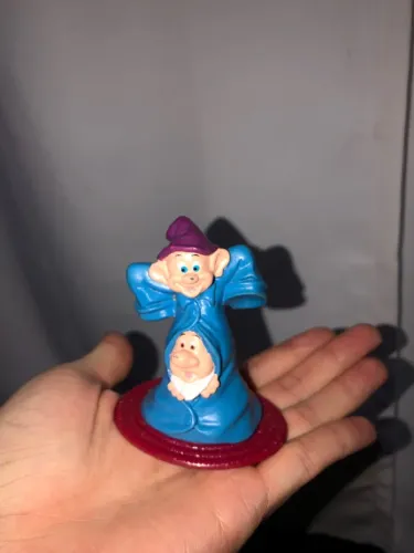 Boneco Antigo Sete Anões Disney (Vinil / Colecionável)